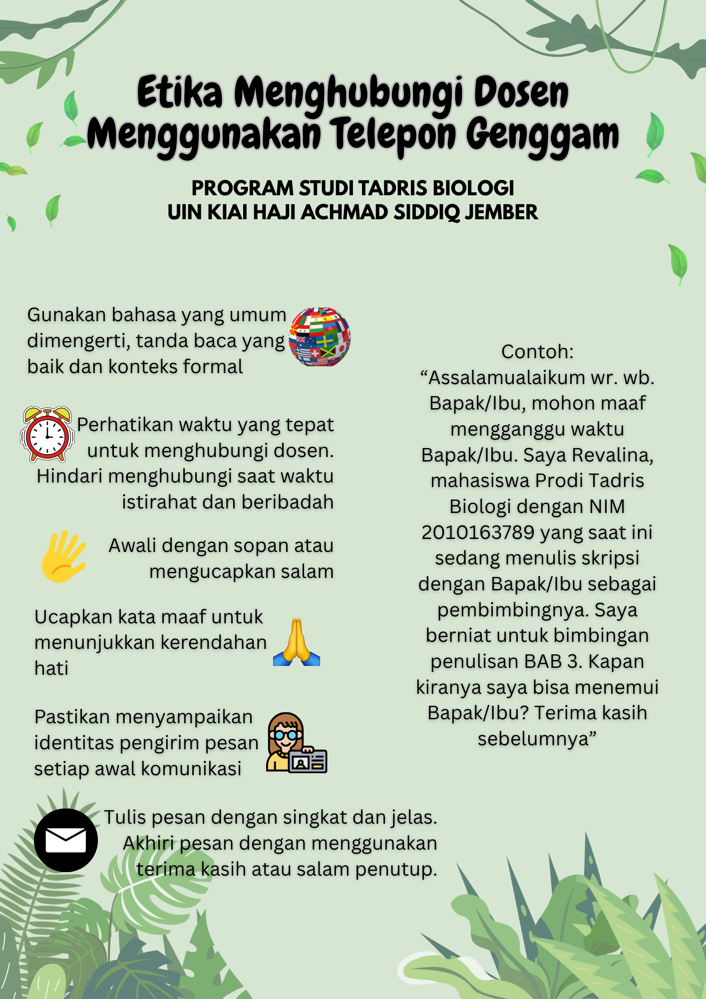 Etika Menghubungi Dosen Menggunakan Telepon Genggam